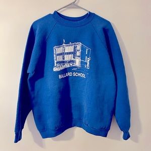 Vintage crewneck sweatshirt- Ballard school